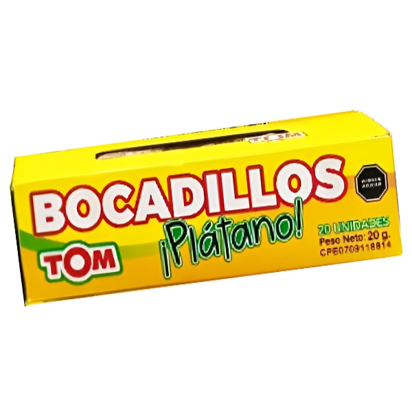 Bocadillo De Platano Producto Artesanal Tom X 1 Unidad - Imagen 2
