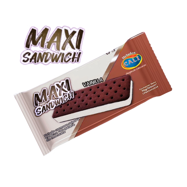 Cali Helado Maxi Sandwich Vainilla 100Cc