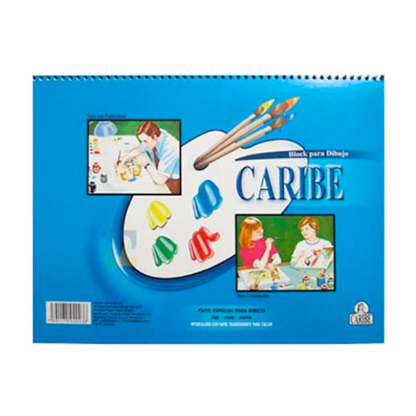 Caribe Block De Dibujo Espiral X 18H