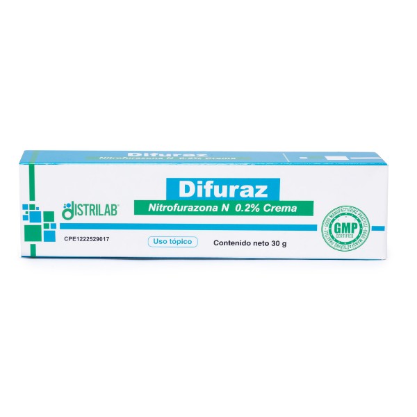 Difuraz Nitrofurazona 0.2% Crema X 30Gr. Distrilab