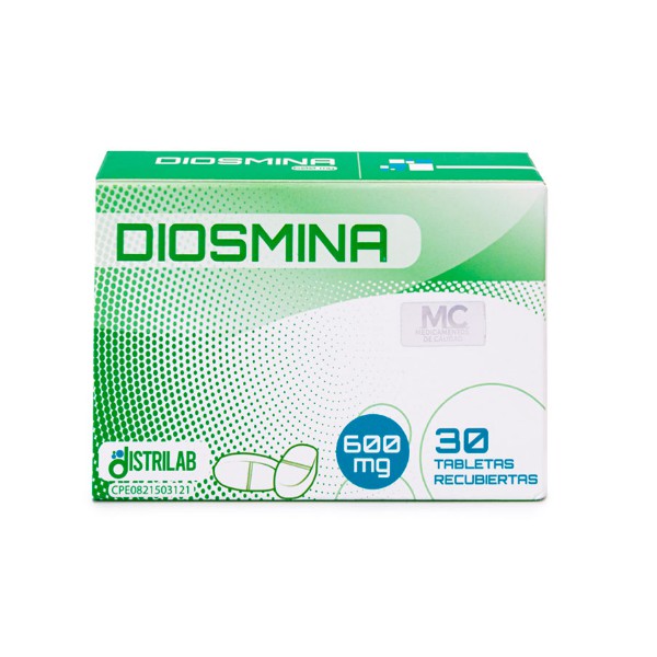 Diosmina 600Mg X 30 Tabletas  Distrilab
