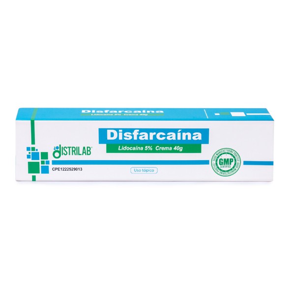 Disfarcaina Lidocaína Crema 5% X 40Gr. Distrilab