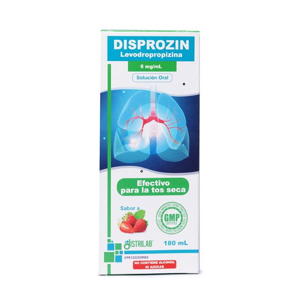 Disprozin Levodropropizina Jarabe 6Mg/Ml X 180Ml Distrilab