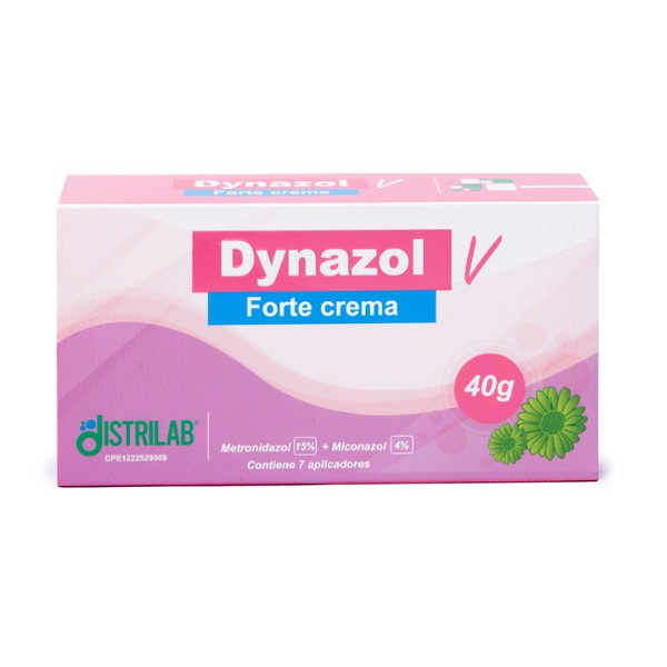 Dynazol Forte Metronidazol15%+Miconazol4% Crema Vaginal 7 Aplicadores X 40Gr. Distrilab