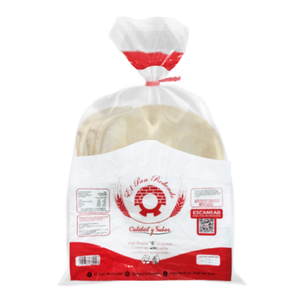 El Pan Redondo Pan Arabe 400Gr X 6 Unidades