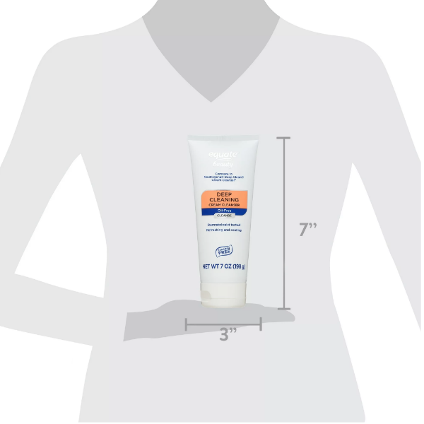 Equate Deep Cleaning Cream Cleanser Oil Free 198Gr - Imagen 6
