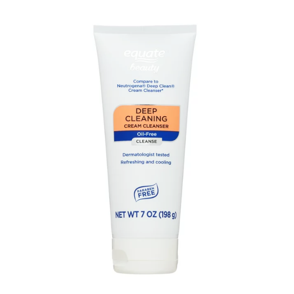 Equate Deep Cleaning Cream Cleanser Oil Free 198Gr