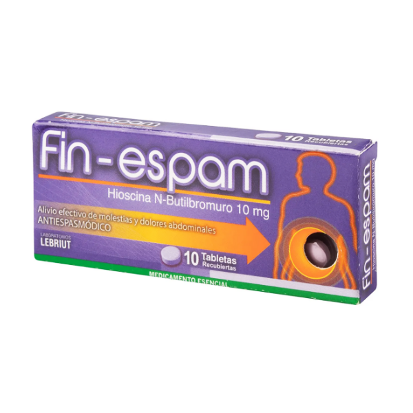Fin-Espam Butilbromuro De Hioscina 10Mg X 10 Tabletas Lebriut
