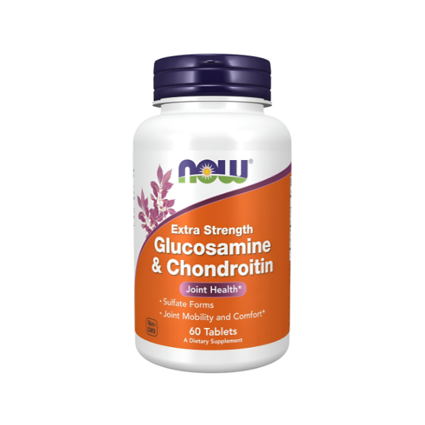 Glucosamina + Chondoitrin 750Mg/600Mg X 60 Tabletas Now