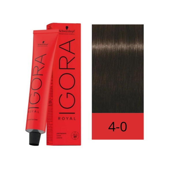 Igora Schwarzkopf Tinte Royal 4-0 Castaño Medio Natural 60Gr - Imagen 2