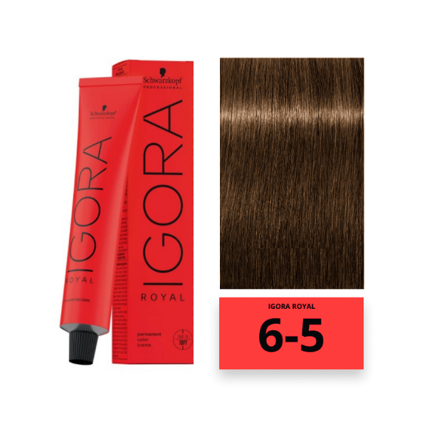 Igora Schwarzkopf Tinte Royal 6-5 Rubio Oscuro Dorado 60Gr - Imagen 2