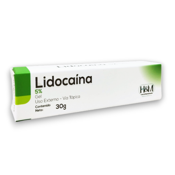 Lidocaína Gel. 5% X 30Gr H&M