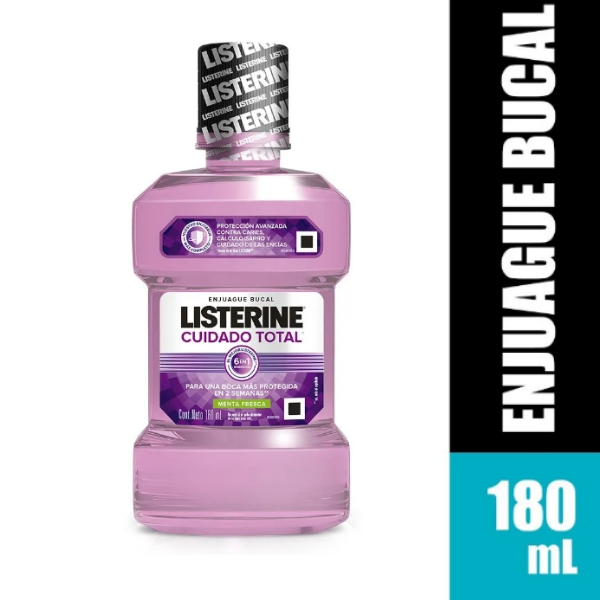 Listerine Enjuague Bucal Cuidado Total 180Ml