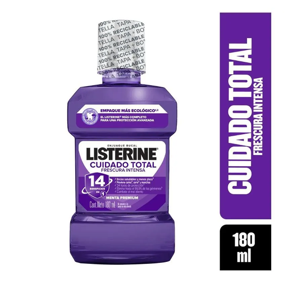 Listerine Enjuague Bucal Cuidado Total 180Ml