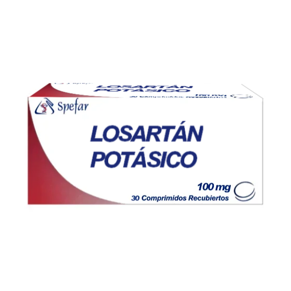 Losartán Potásico 100Mg X 30 Comprimidos Spefar