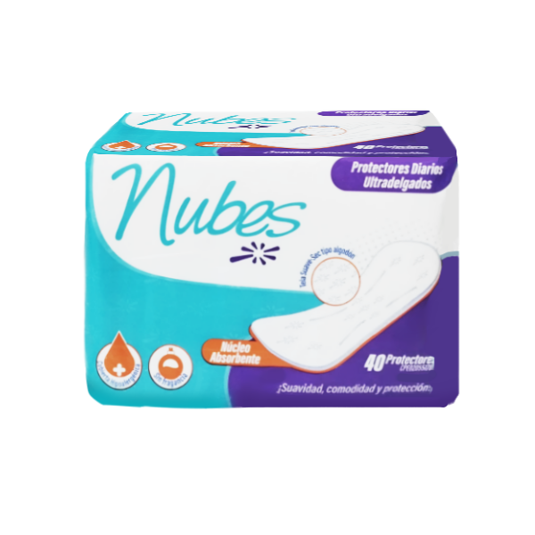 Nubes Protectores Diarios Ultradelgados X 40 Unidades