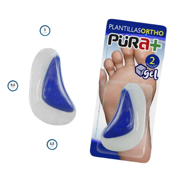 Plantilla De Gel Pie Plano Pura+