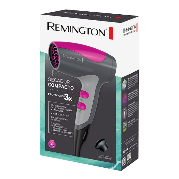 Remington Secador Compacto Proteccion 3X