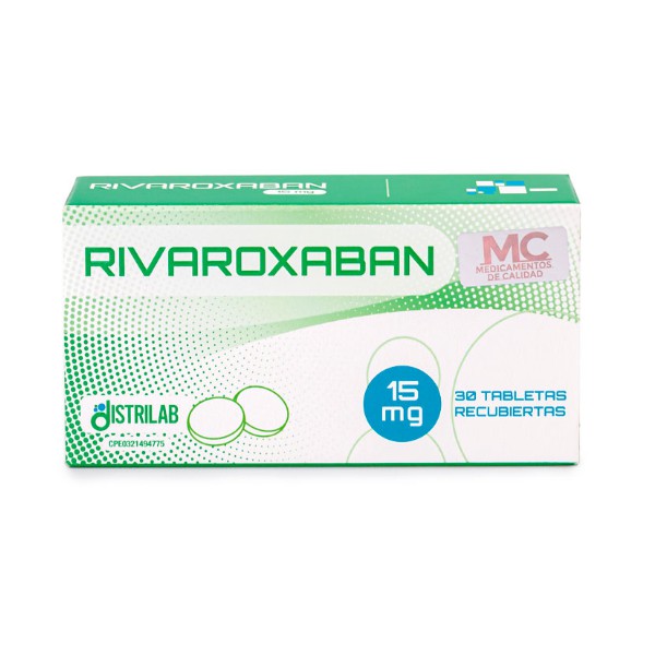 Rivaroxaban 15Mg X 30 Tabletas  Distrilab