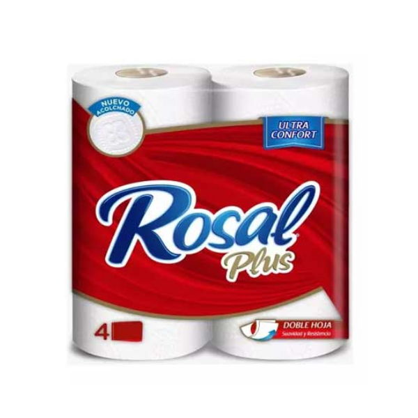 Rosal Plus Papel Higiénico 180Hojas X 4 Unidades