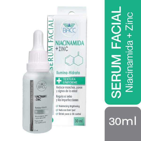 Bacc Serum Facial Niacinamida + Zinc 30Ml