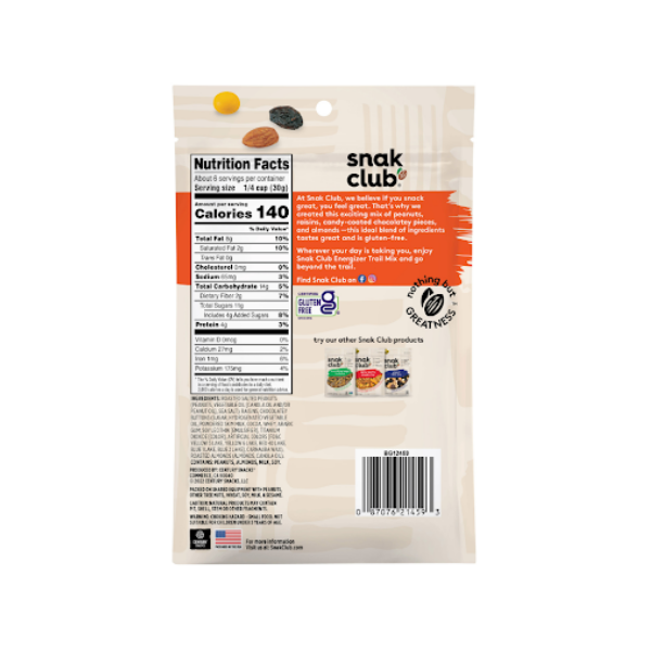 Snak Club Energizer Trail Mix 191Gr - Imagen 2