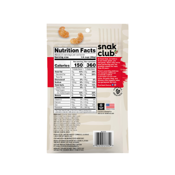 Snak Club Honey Cashews/ Merey Tostado Con Miel 71Gr Farmadon La Farmacia de la Esquina