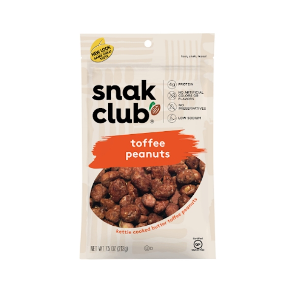 Snak Club Toffee Peanuts / Maní Acaramelado 213Gr