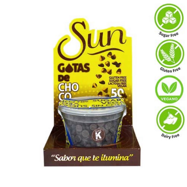 Sun Gotas De Chocolate Sin Gluten 125Gr.