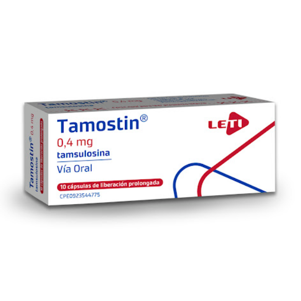 Tamostin Tamsulosina 0.4Mg X 10 Cápsulas Leti