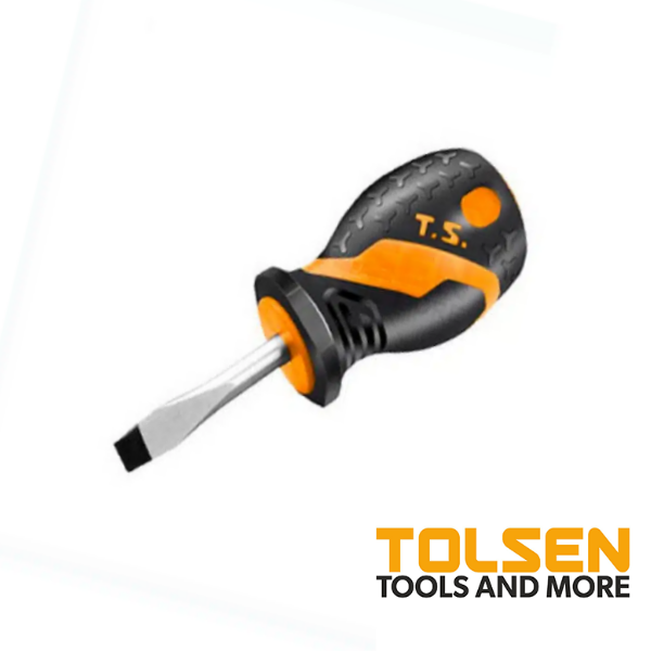 Tolsen Destornillador Corto De Pala 6.5X38. 20132