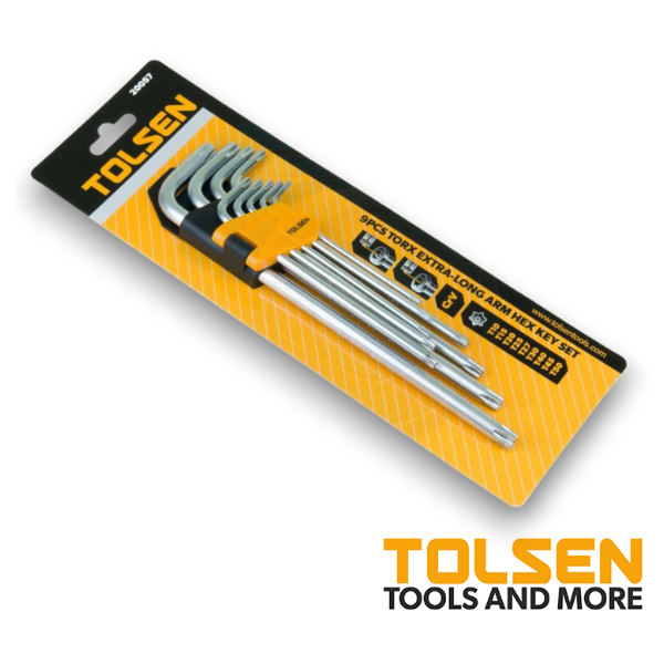 Tolsen Juego De Llaves Torx Extra Largo X9 Unidades