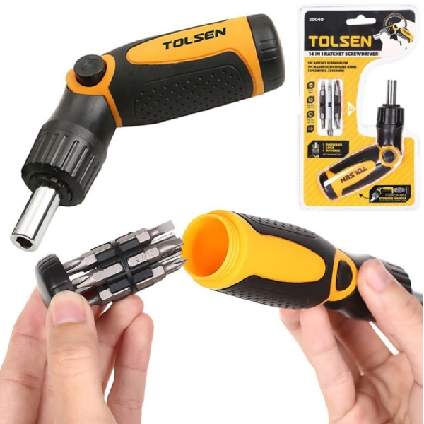 Tolsen Juego Destornillador Ratchet 14 En 1 20040 - Imagen 2