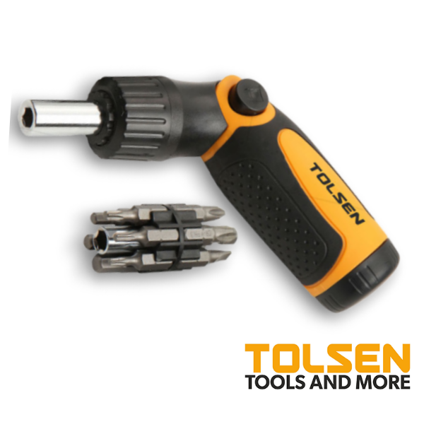 Tolsen Juego Destornillador Ratchet 14 En 1 20040