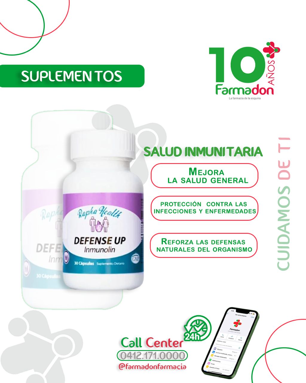 Defense Up X 30 Cápsulas Rapha Health - Imagen 2