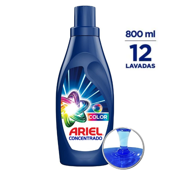 Ariel Detergente Líquido Revitacolor 800 Ml
