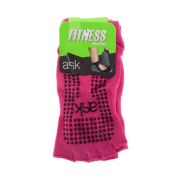 Ask Medias De Yoga Abiertas Rosa