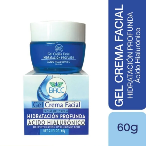 Bacc Gel Crema Facial Ácido Hialurónico 60Gr