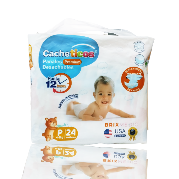 Cacheticos Pañal Talla P X 24 Unidades