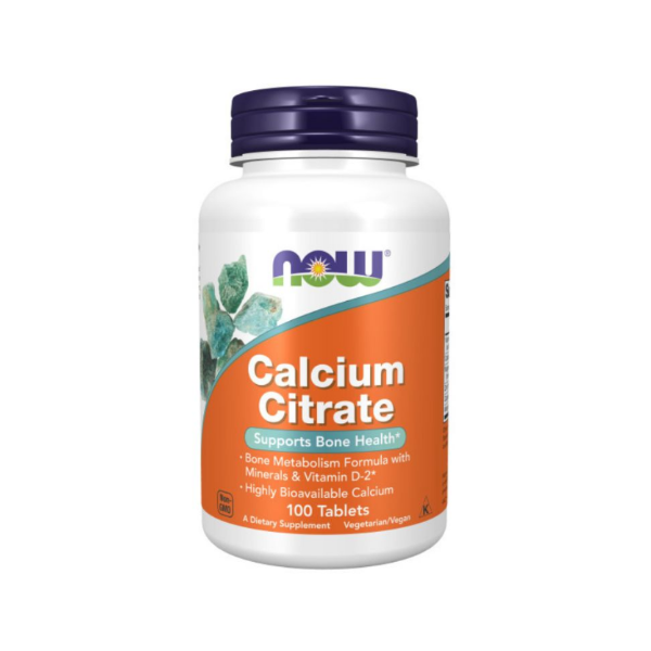 Citrato De Calcio (Calcium Citrate) X 100 Tabletas Now
