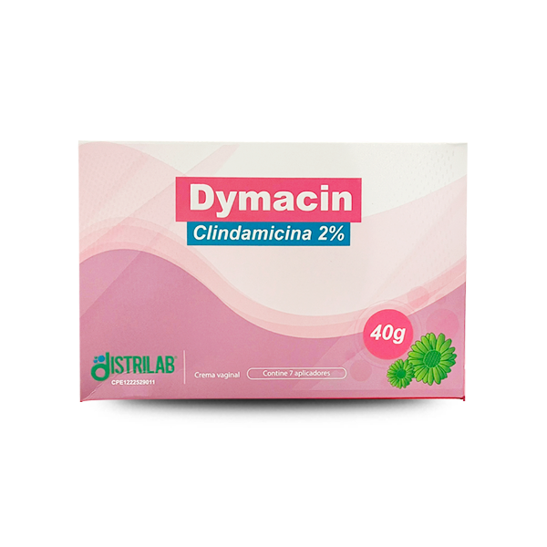 Dymacin Clindamicina 2% Crema Vaginal 7Aplicadores X 40Gr. Distrilab