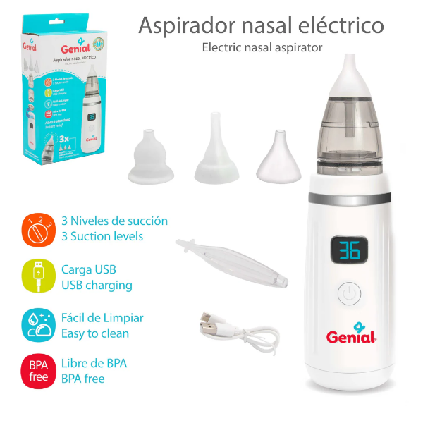 Genial Aspirador Nasal Electrico Gn-Ena-002 - Imagen 2
