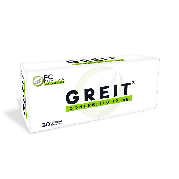 Greit Donepezilo 10 Mg X 30 Tabletas Fc Pharma