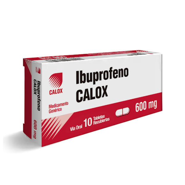 Ibuprofeno 600Mg X 10 Comprimidos Calox