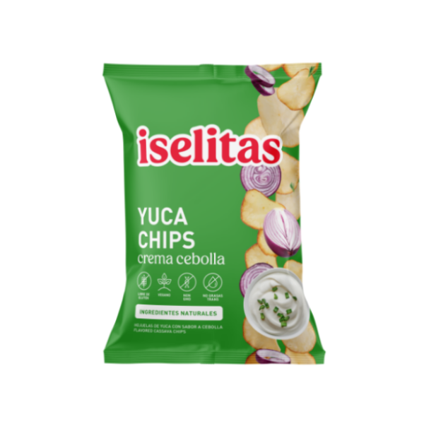Iselitas Yuca Chips Con Crema Y Cebolla 70Gr.