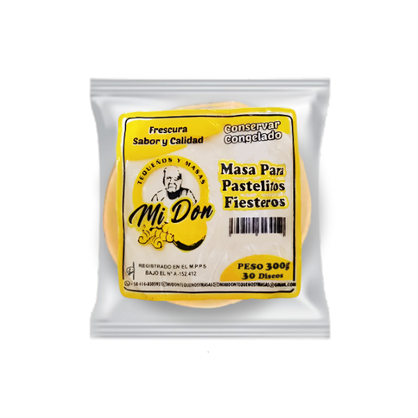 Masa Para Pastelitos Fiesteros 300Gr X 30 Unidades Mi Don