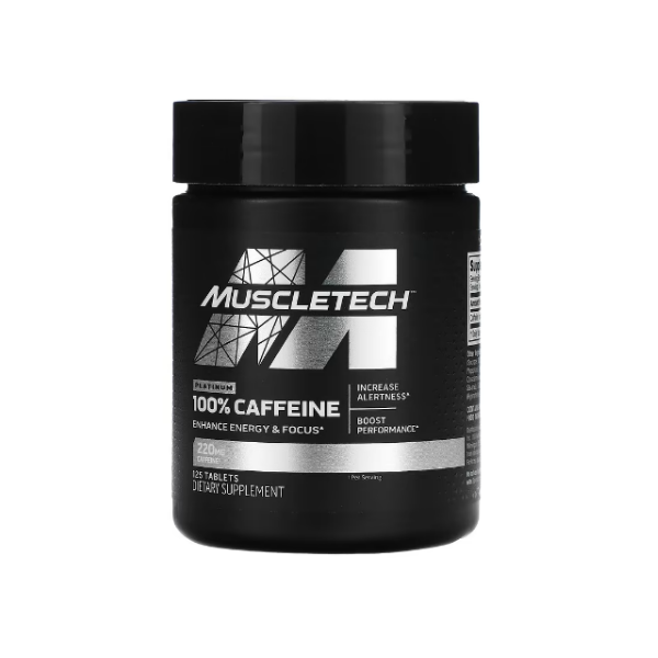 Muscletech 100% Caffeine 220Mg X125 Tabletas