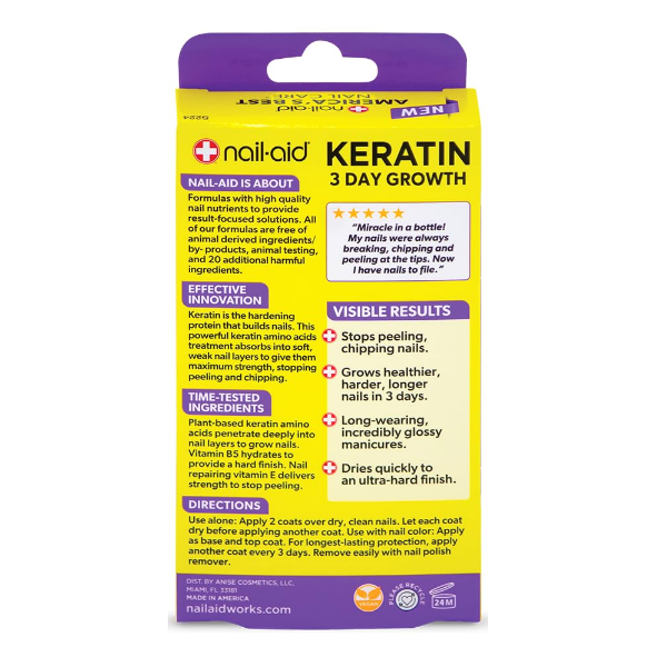 Nail Aid Keratin Crecimiento De Uñas 15Ml - Imagen 3