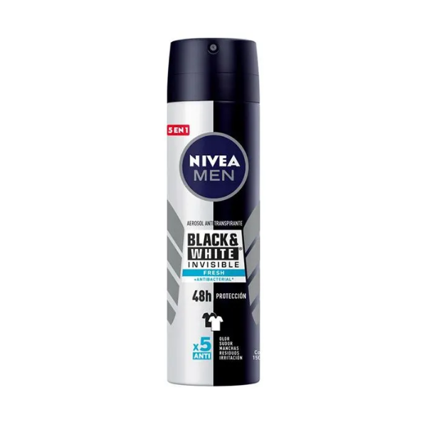 Nivea Desodorante Men Spray Black&White Fresh 150Ml.