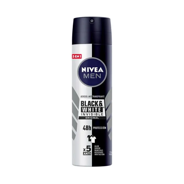 Nivea Desodorante Men Spray Black&White Original 150Ml.